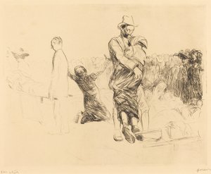 Lourdes, Transport sparaliżowanych autorstwa Jean Louis Forain