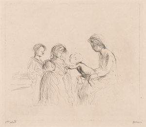 Madonna i Dzieci. autorstwa Jean Louis Forain