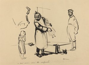 Po Paryżu. -ja też, chai dla dzieci, ok. 19141919. autorstwa Jean Louis Forain