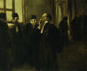 Scena korytarza pałacowego; Scena korytarzowa w Pałacu, ok. 1905 autorstwa Jean Louis Forain