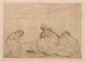 Pieta (trzeci talerz) autorstwa Jean Louis Forain