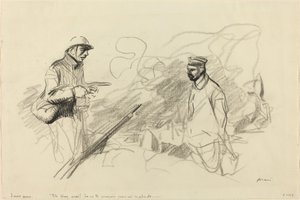Poilu Uznanie niemieckiego żołnierza autorstwa Jean Louis Forain