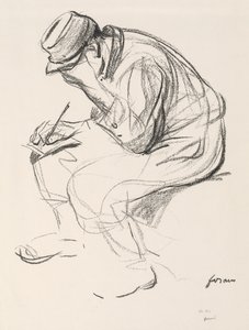 Więzień wojenny piszący list. autorstwa Jean Louis Forain