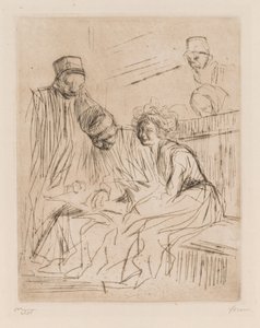 Czytanie raportu adwokatów. autorstwa Jean Louis Forain