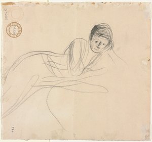 Leżąca kobieta (verso) autorstwa Jean Louis Forain