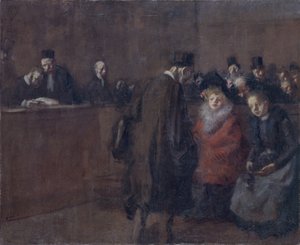 Scena sądowa autorstwa Jean Louis Forain