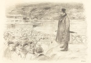 Scena strajku (trzecia płyta) autorstwa Jean Louis Forain