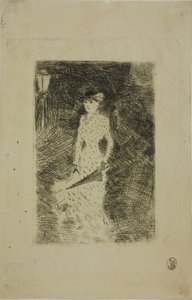 Spacerująca kobieta z parasolem autorstwa Jean Louis Forain