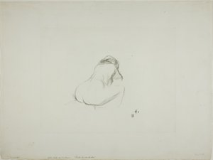 Studium nagiej kobiety od tyłu autorstwa Jean Louis Forain