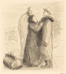 Odejście syna marnotrawnego (pierwsza płyta, pionowa) autorstwa Jean Louis Forain