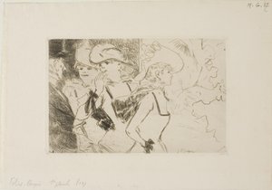 Foiles-Bergère, pierwsza płyta autorstwa Jean Louis Forain