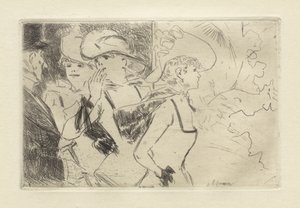 Folies-Bergere, c. 1880-86. autorstwa Jean Louis Forain