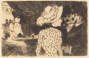 Folies Bergere (odrzucona płyta, druga płyta) autorstwa Jean Louis Forain