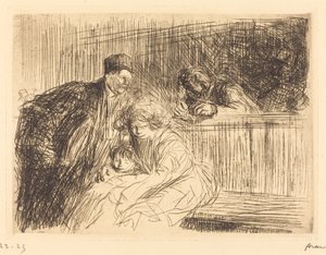 Prawnik rozmawia z więźniem (druga płyta) autorstwa Jean Louis Forain