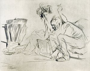 Model w spoczynku, 1925. autorstwa Jean Louis Forain