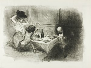 Prywatna jadalnia, piąty talerz autorstwa Jean Louis Forain