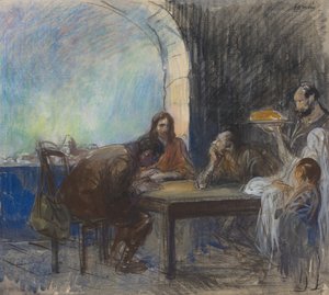 Wieczerza w Emaus autorstwa Jean Louis Forain