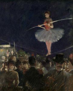 Chodzik po linie, ok. 1885 r. autorstwa Jean Louis Forain