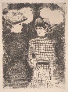 Dwie kobiety (akwaforta) autorstwa Jean Louis Forain