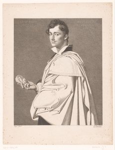 Portret rzeźbiarza Lorenzo Bartolini autorstwa Jean Louis Potrelle