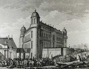 Armaty wywiezione z Chantilly do Paryża, 9 sierpnia 1789 autorstwa Jean Louis Prieur