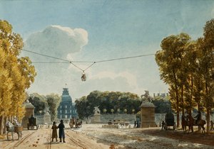 Widok Tuileries z Pól Elizejskich,