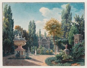 Pomnik Diany de Poitiers w Jardin du cloître des Petits-Augustins, 1815