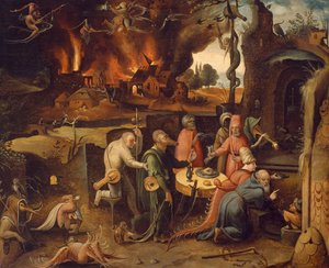Kuszenie św. Antoniego, Jan Mandyn (ok. 1500-1560)