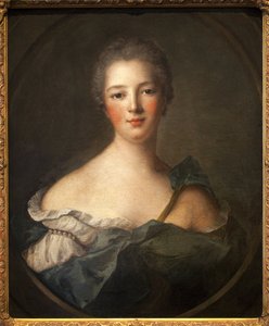 Jeanne Antoinette Poisson, Marquise of Pompadour (1721-1764) - Obraz z warsztatu Jean Marc (Jean-Marc) Nattier (1685-1766), olej na płótnie autorstwa Jean Marc Nattier