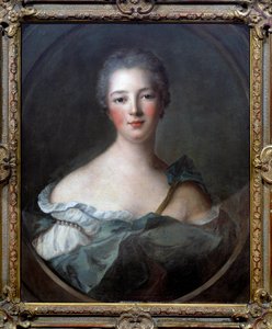 Portret Jeanne Antoinette Poisson, markizy Pompadour (znanej jako Madame de Pompadour autorstwa Jean Marc Nattier
