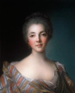 Portret Louise Marie Madeleine de Fontaine-Dupin (1706-1799). autorstwa Jean-Marc Nattier