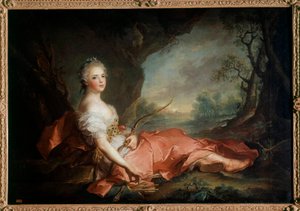 Portret Madame Adelaide z Francji (1732-1799) w Diane, córka Ludwika XV Obraz Jean Marc (Jean-Marc) Nattier (1685-1766) XVIII w. Słońce 1,04x1,41 m autorstwa Jean Marc Nattier