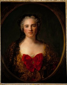Portret markizy Louise Elisabeth De Dreux Breze Nosi sukienkę ozdobioną czerwonym węzłem - Obraz Jean Marc (Jean-Marc) Nattier (1685-1766) 1749 Dim 0,73x0,59 m Douai musee de la Chartreuse autorstwa Jean Marc Nattier