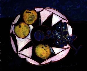 Śliwka (olej na płótnie)