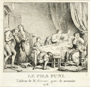 Ukarany syn autorstwa Jean Michel Moreau