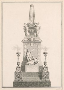 Katafalk autorstwa Jean Michel Moreau le Jeune