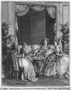 Nie bój się mój dobry przyjacielu, wyryty przez Isidore Stanislas Helman (1749-1809) 1776 autorstwa Jean Michel the Younger Moreau