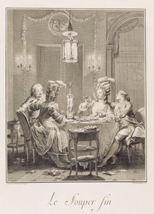 Wspaniała Wieczerza, 1781, rytowana przez I.S. Helman (1743-1809) autorstwa Jean Michel the Younger Moreau