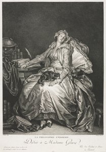 Madame Greuze śpi, 1776. autorstwa Jean Michel the Younger Moreau