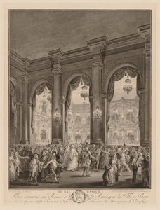 Bal maskowy autorstwa Jean Michel the Younger Moreau