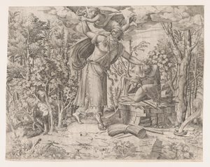 Abraham składający Izaaka w ofierze, 1535-55. autorstwa Jean Mignon