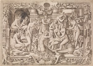 Kąpiel kobiet, 1535-55.