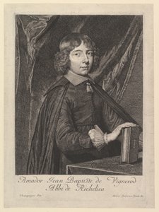 Amador Jean-Baptiste de Vignerod, Abbe de Richelieu. autorstwa Jean Morin