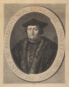 Augustin de Tho, przewodniczący Parlamentu. autorstwa Jean Morin