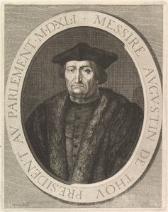 Augustin de Tho, przewodniczący Parlamentu. autorstwa Jean Morin