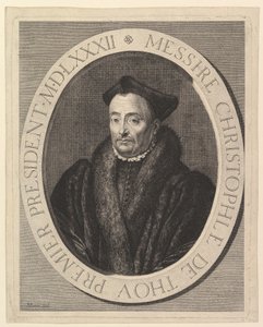 Christophe de Thou, pierwszy przewodniczący parlamentu.