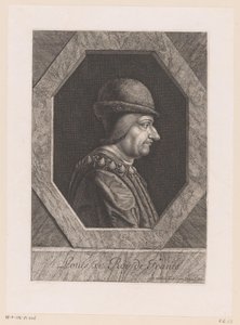 Portret Ludwika XI, króla Francji autorstwa Jean Morin