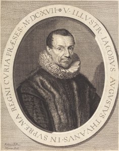Jacques Auguste de Thou autorstwa Jean Morin after Louis Elle I