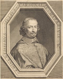 Kardynał Mazarin autorstwa Jean Morin after Philippe de Champaigne