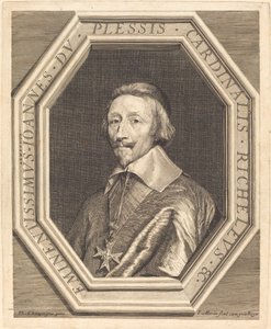 kardynał Richelieu autorstwa Jean Morin after Philippe de Champaigne